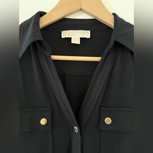 MICHAEL Michael Kors Matte Jersey Belted Dress, size medium. - Picture 6 of 8